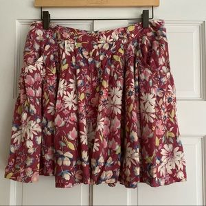 **3 for $20!!** LC Lauren Conrad Flower Skirt Button Front  Medium Stretch Pink